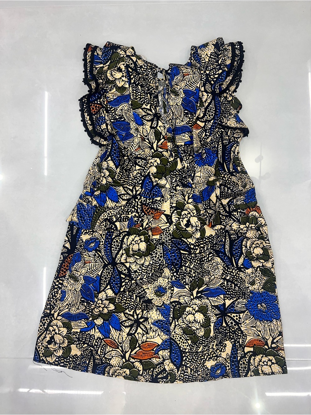 Sézane Alexane Ruffle Printed Mini Dress - Picture 5 of 5